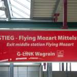 Infotafel G-Link bei der Mittelstation - Flying Mozart